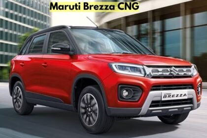 Maruti Brezza CNG SUV का साइड व्यू लुक और एक्सटीरियर डिज़ाइन